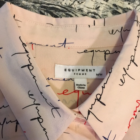 EQUIPMENT SILK BLOUSE PINK - Picture 4 of 10